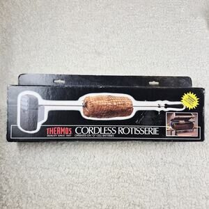 NEW! THERMOS DELUXE CORDLESS BATTERY ROTISSERIE UNIVERSAL FIT GRILL MODEL# 8988